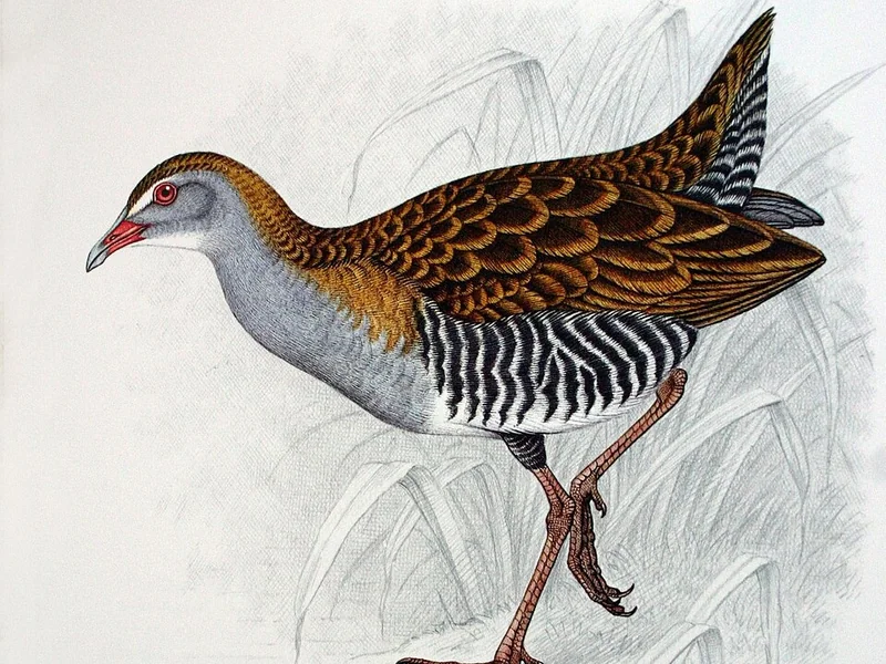 1875-Claude Gibney Finch-Davies - African Crake